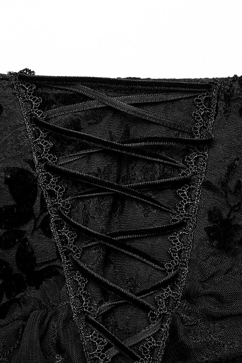Ghostlore Lace Maxi Skirt [BLACK] - Image 8