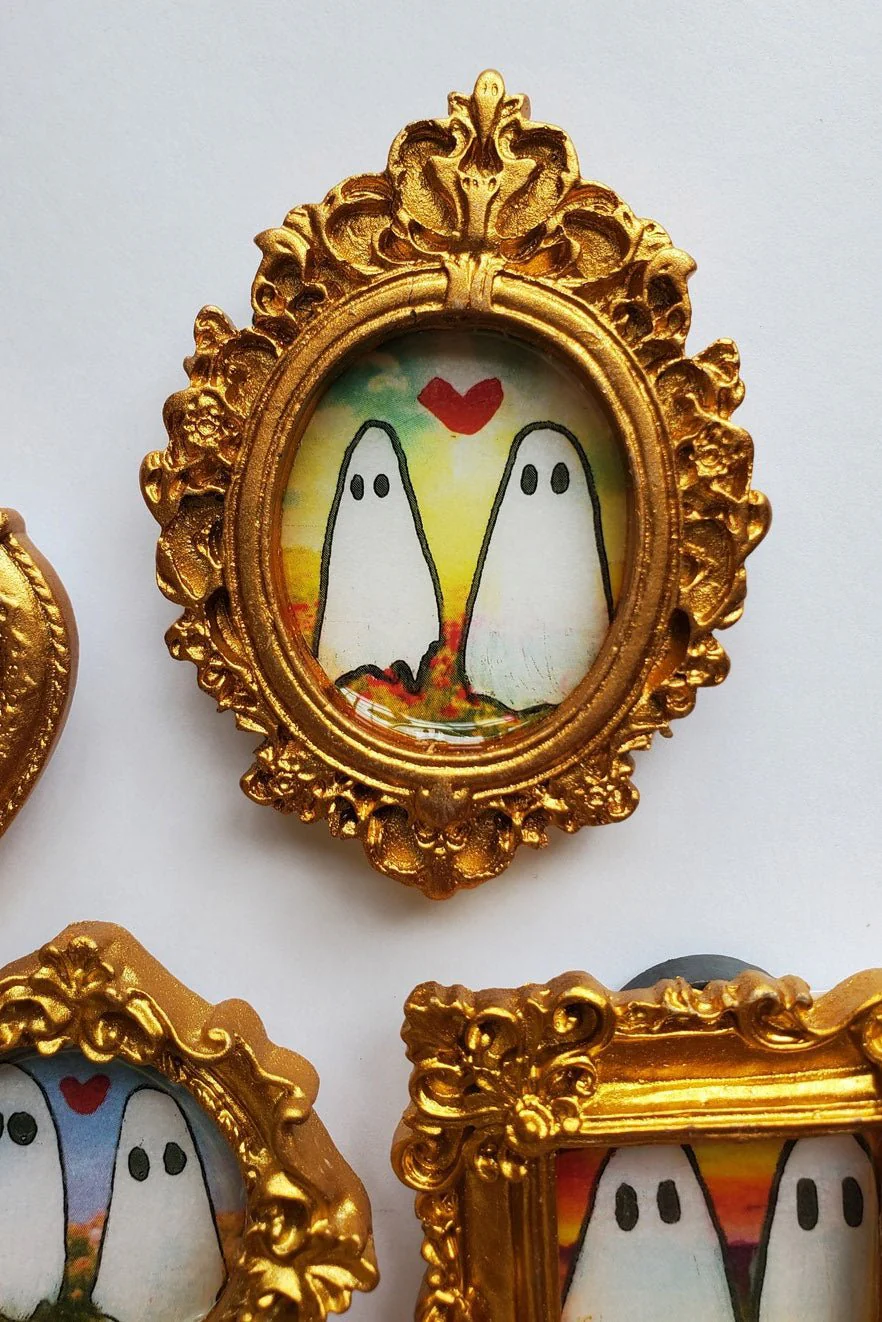 Ghosts in Love Hand Painted Mini Art [Mystery Item] - Image 2