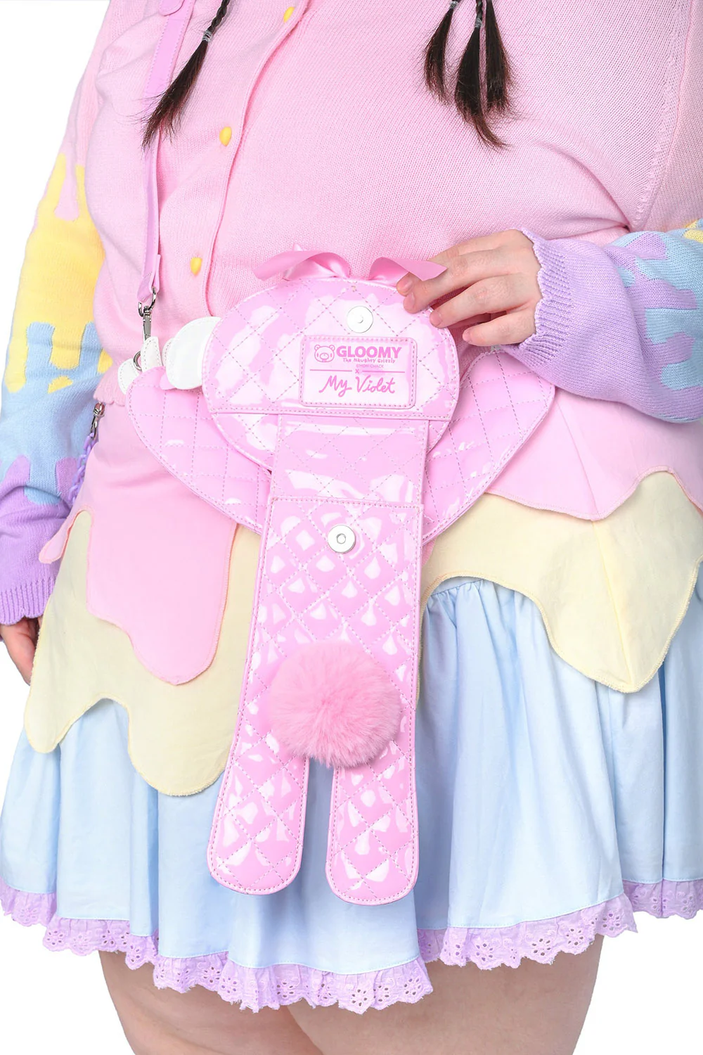 Gloomy Bear Hug Crossbody Phone Pouch - Image 4