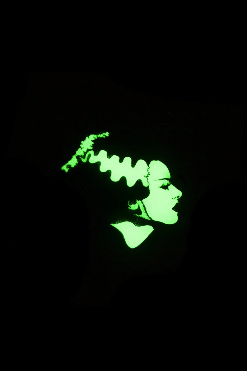 Glow in the Dark Bride of Frankenstein Enamel Pin - Image 2