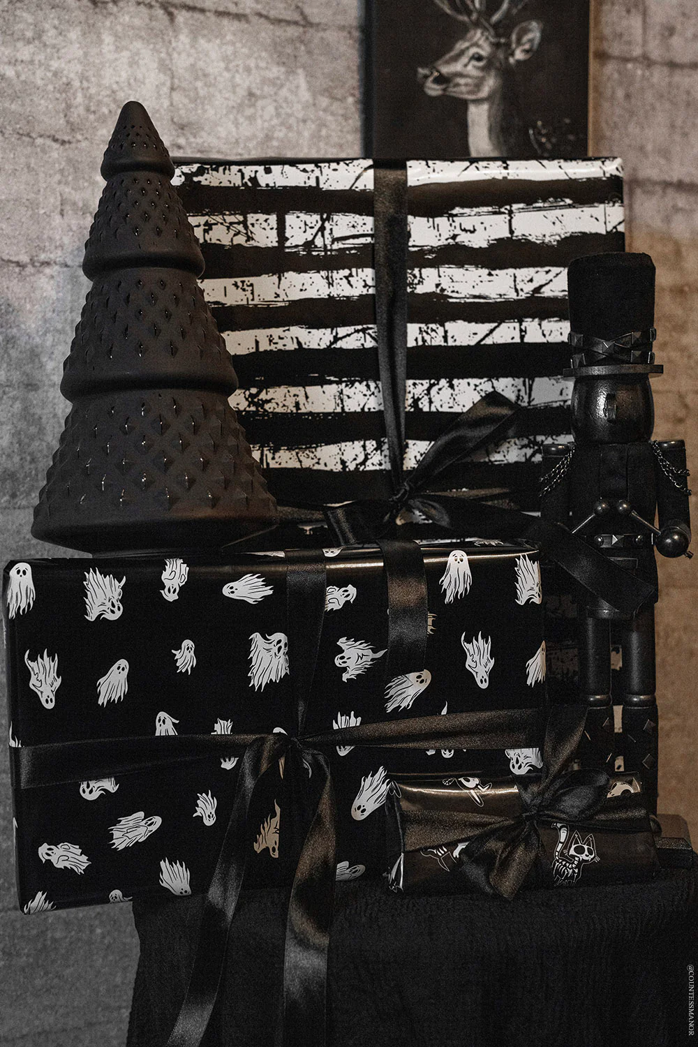 Goth Stripes Wrapping Paper [30" x 196"] - Image 3