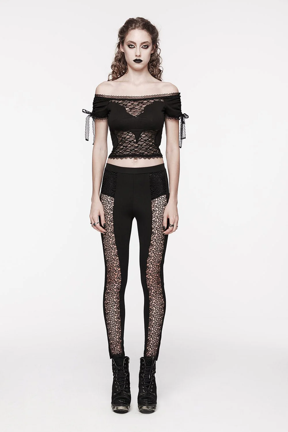 Gothic Batwing Crop Top - Image 3