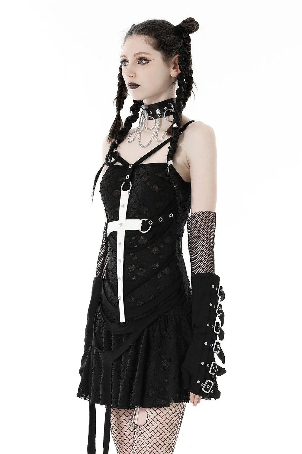 Gothic Cross Distressed Dress - Image 2