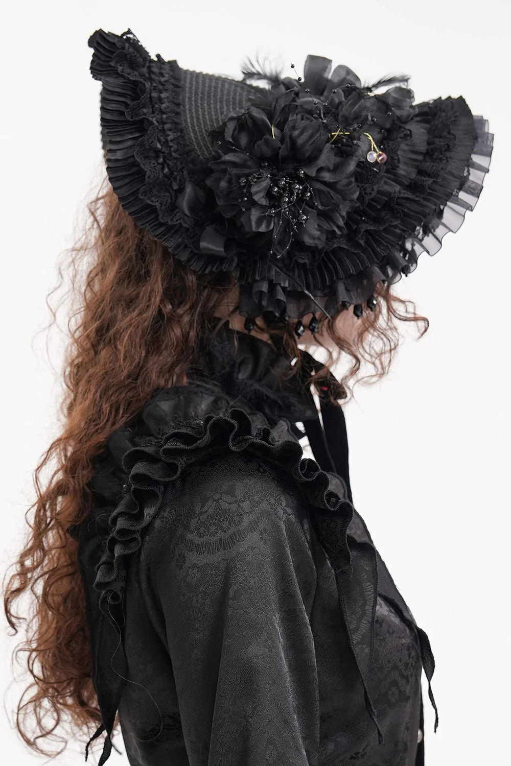 Gothic Gloom Lolita Hat - Image 4