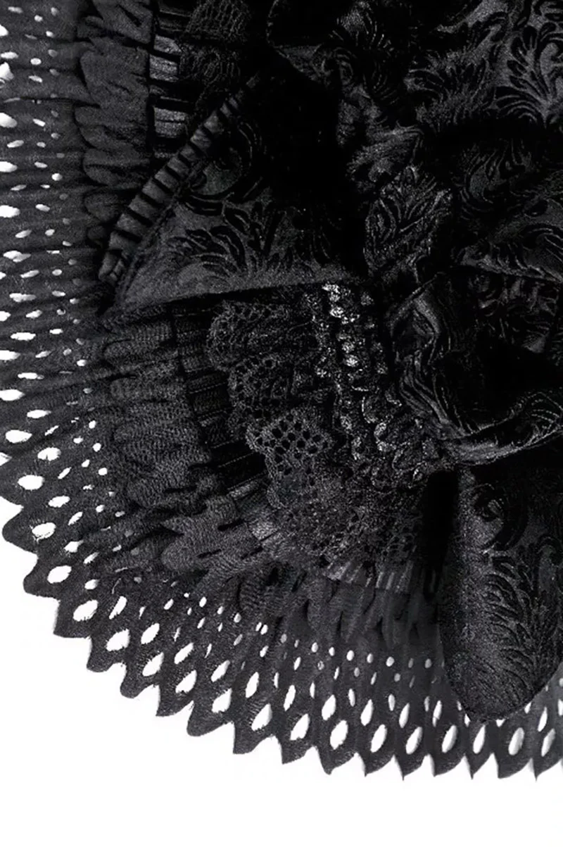 Gothic Lolita Black Cat Ear Bonnet - Image 8