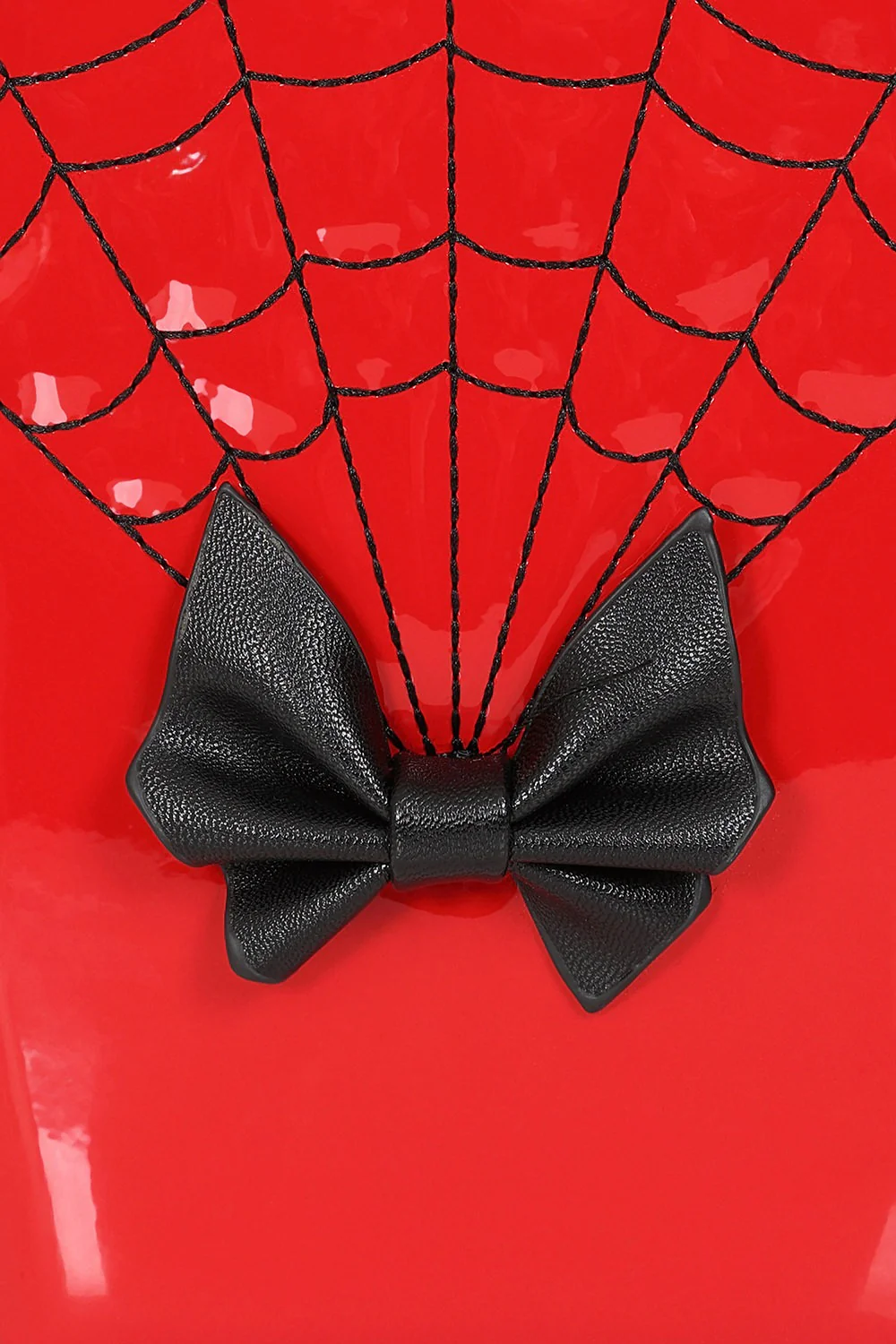 Gothic Pinup Spiderweb Purse [Red] - Image 2