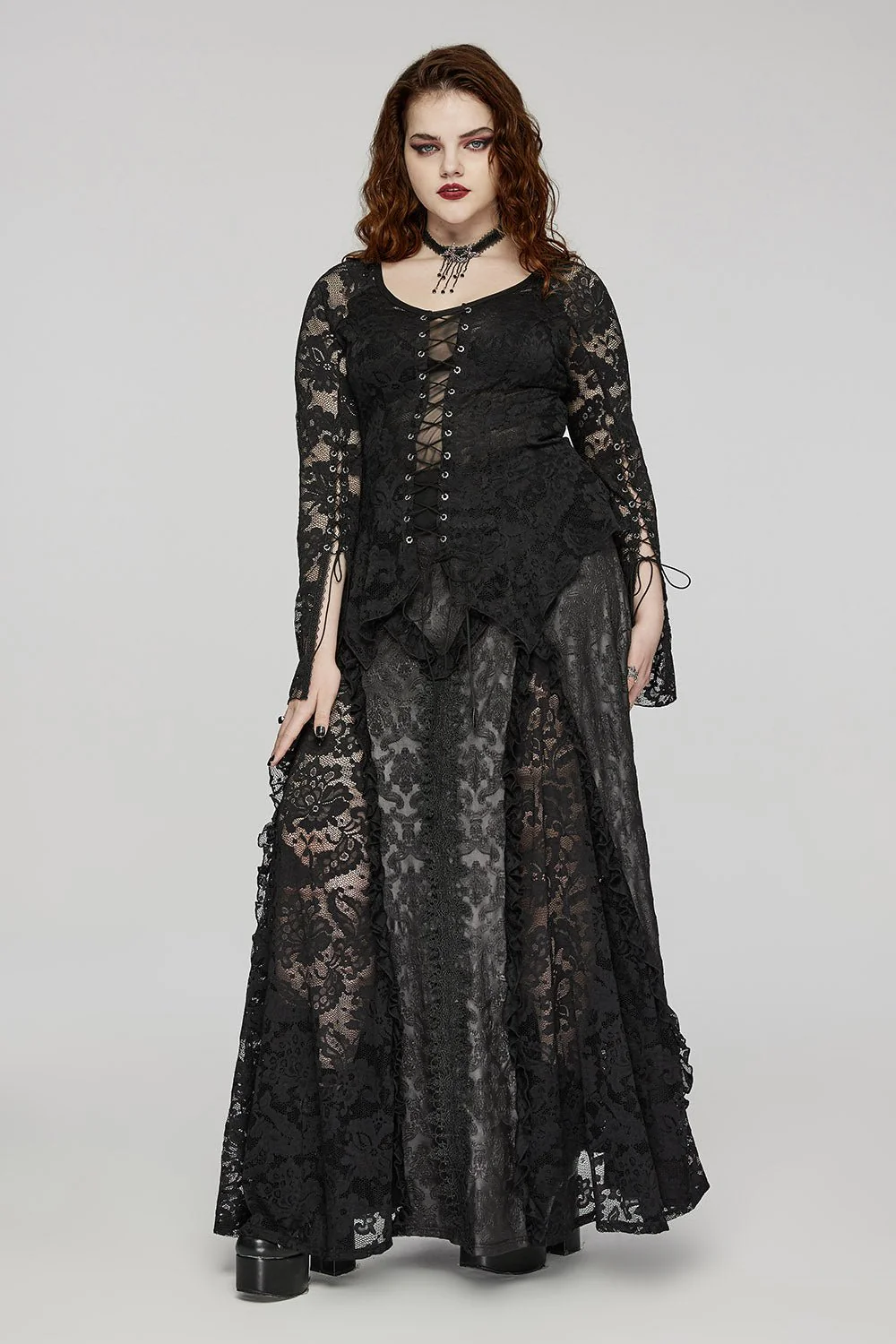 Gothic Renaissance Ruffled Skirt [Plus Size] - Image 5