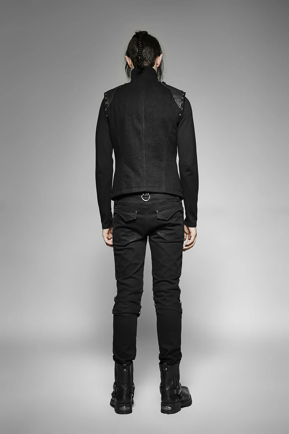Grave March Black Cotton Vest - Image 5
