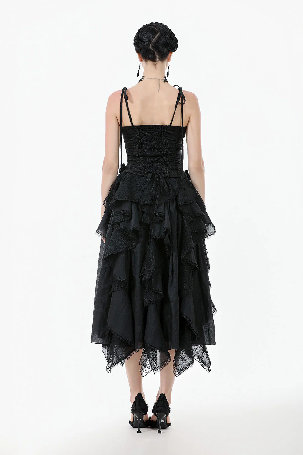 Graveyard Blossoms Ruffled Tank Top - Image 7