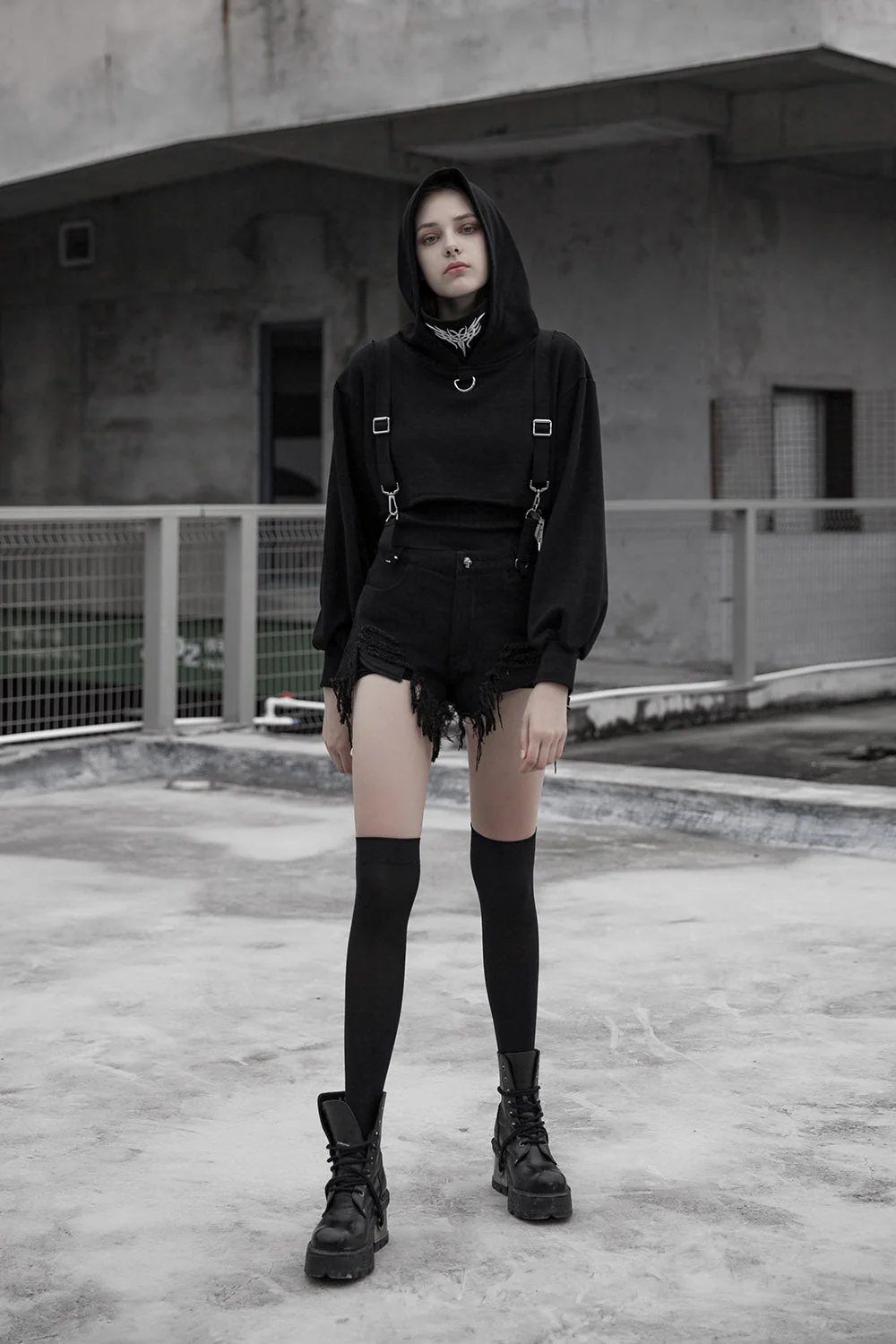 Graveyard Gates Suspender Shorts - Image 2