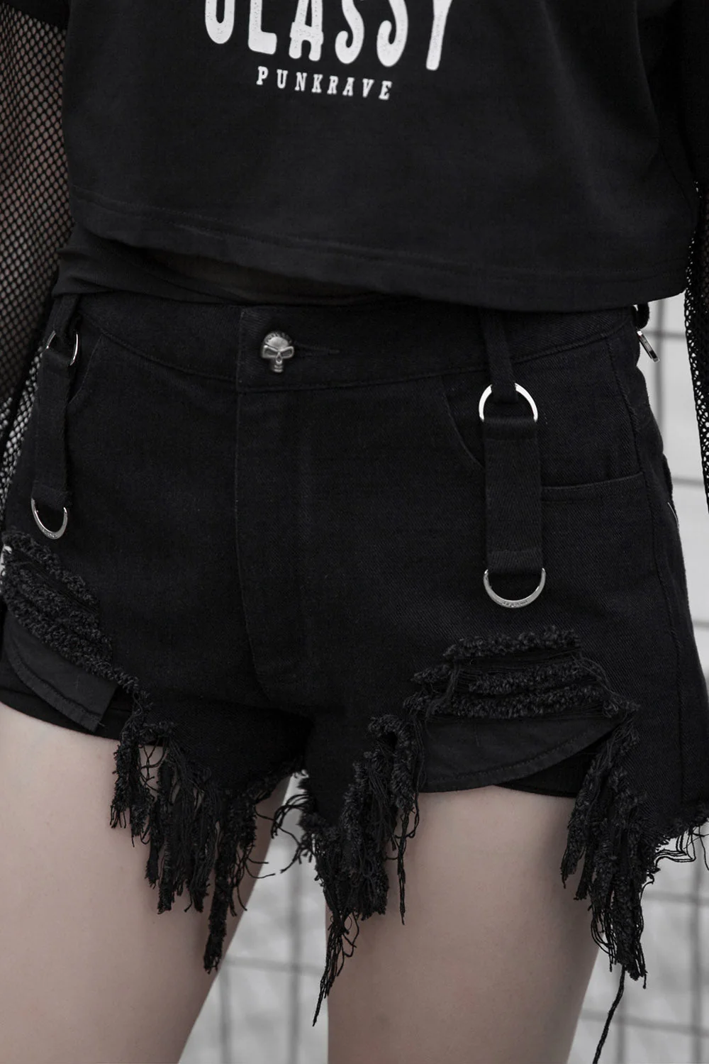 Graveyard Gates Suspender Shorts - Image 4