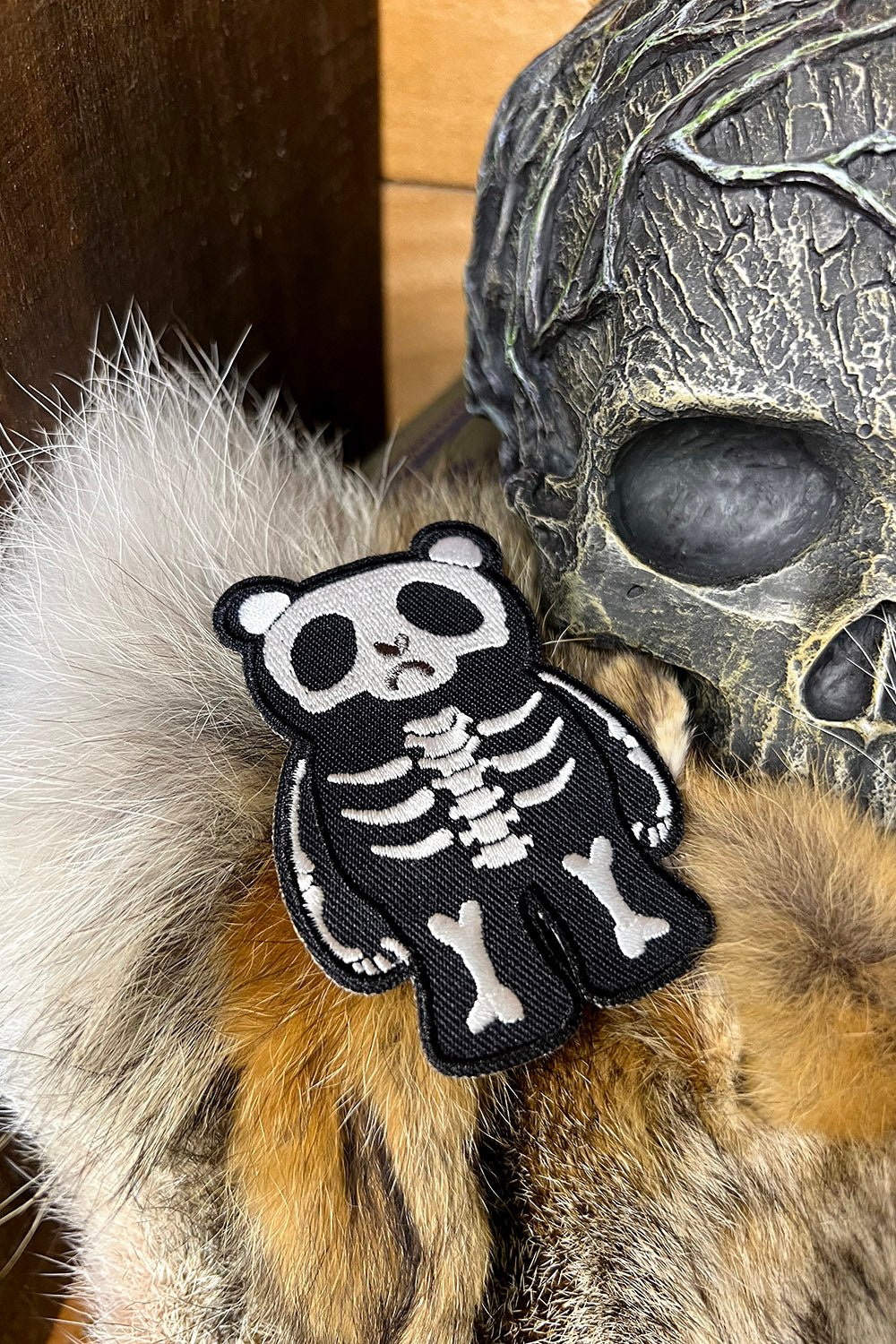 Grumpy Bones Bear Patch - Image 3
