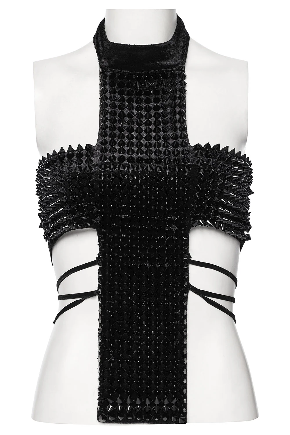 Hallowed Be Gothic Cross Halterneck Top - Image 7