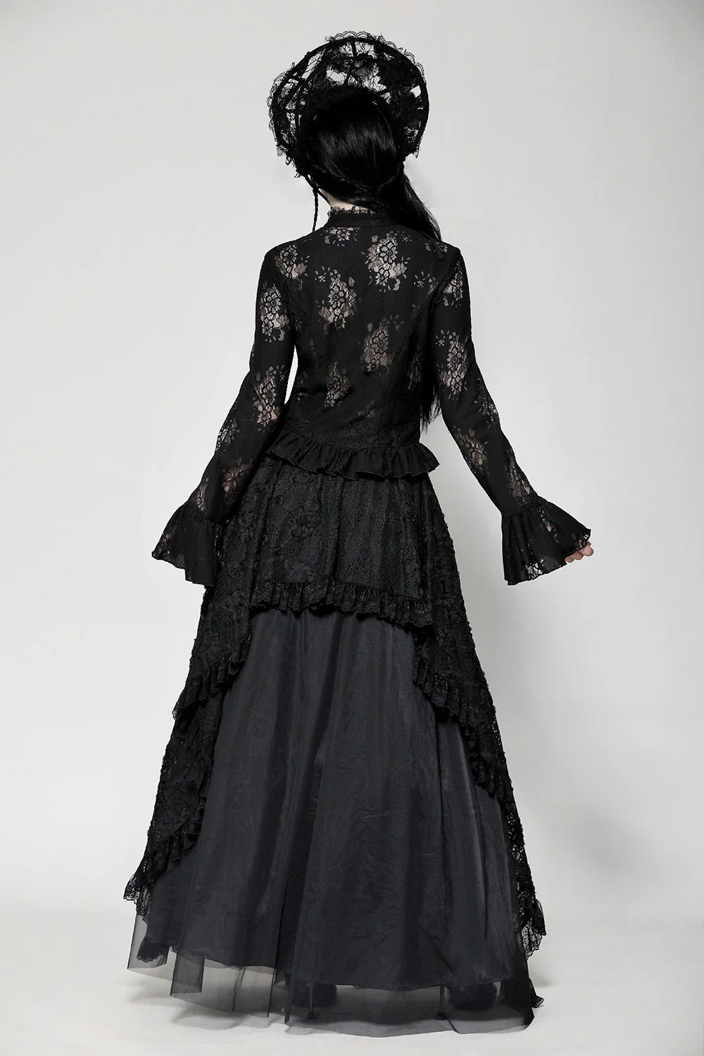 Hallowed Be Lace Peplum Top - Image 4