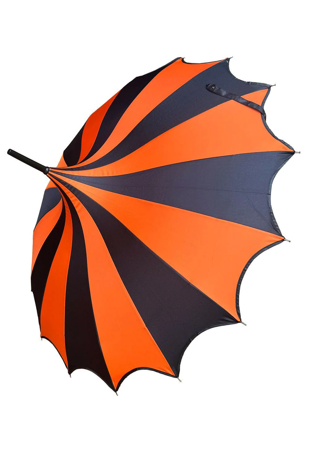 Halloween Batwing Pagoda Umbrella [BLACK/ORANGE STRIPED] - Image 5