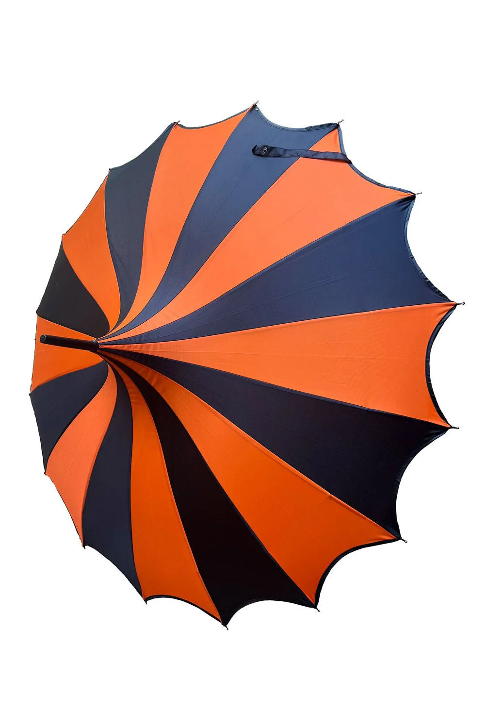 Halloween Batwing Pagoda Umbrella [BLACK/ORANGE STRIPED] - Image 7