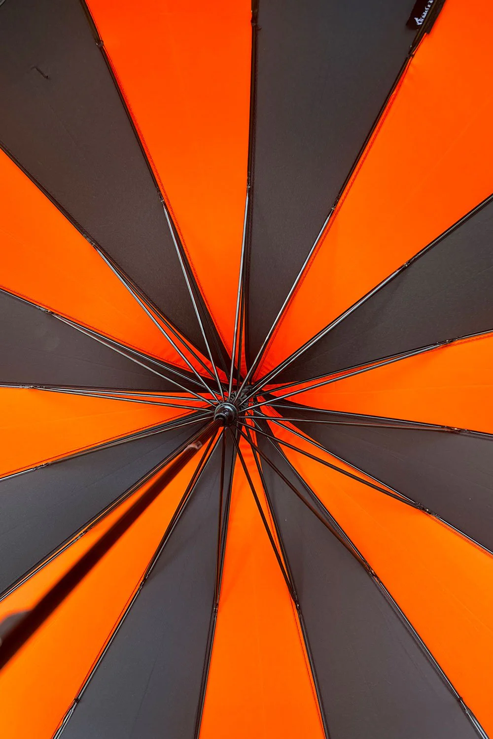 Halloween Batwing Pagoda Umbrella [BLACK/ORANGE STRIPED] - Image 8