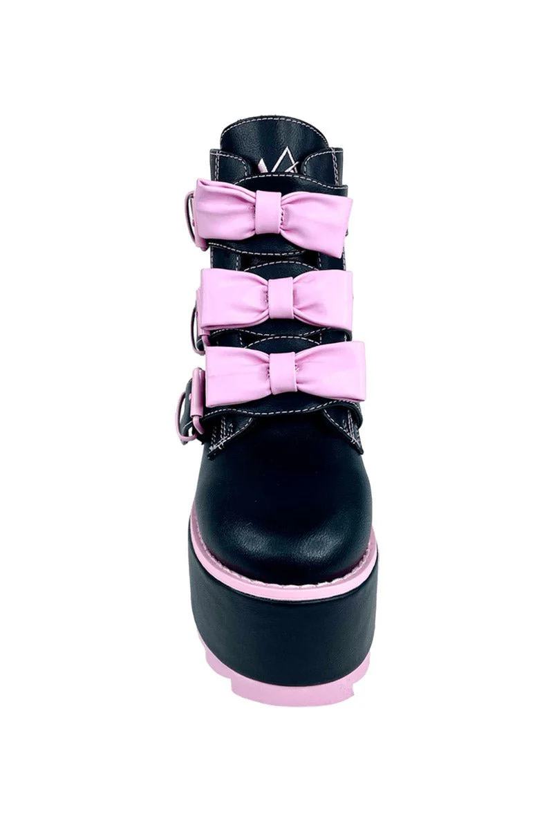 Halo Bow Ankle Boots - Image 4