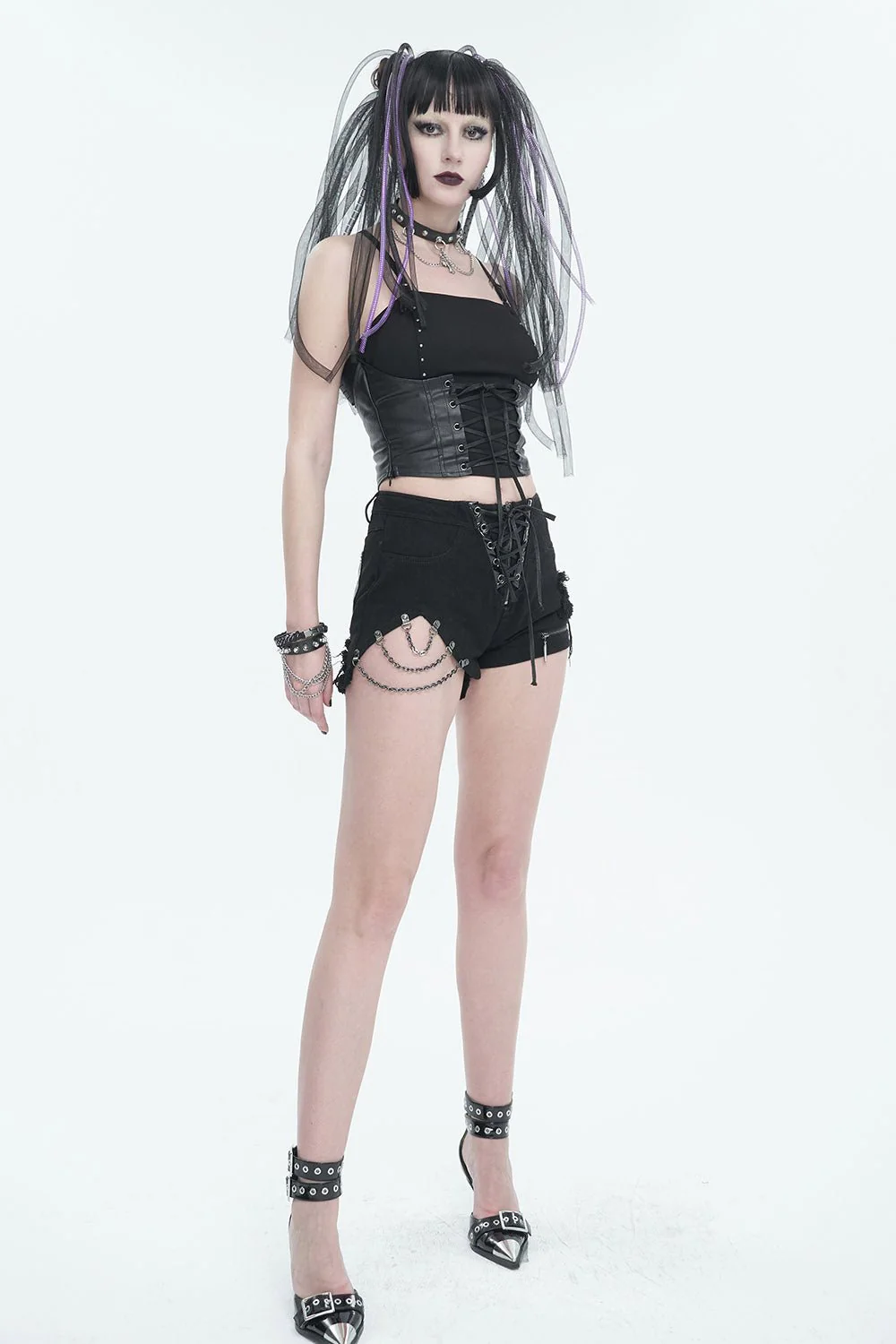 Haunted Grunge Goth Hot Shorts - Image 5