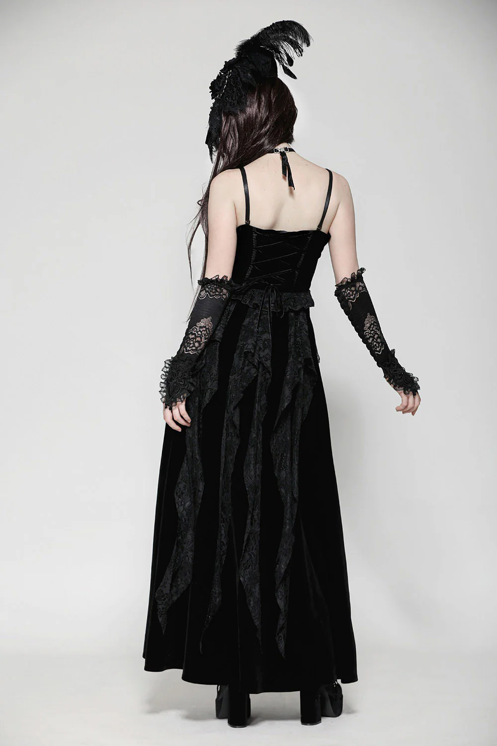 Haunted Hollow Out Lace Dress - Image 7
