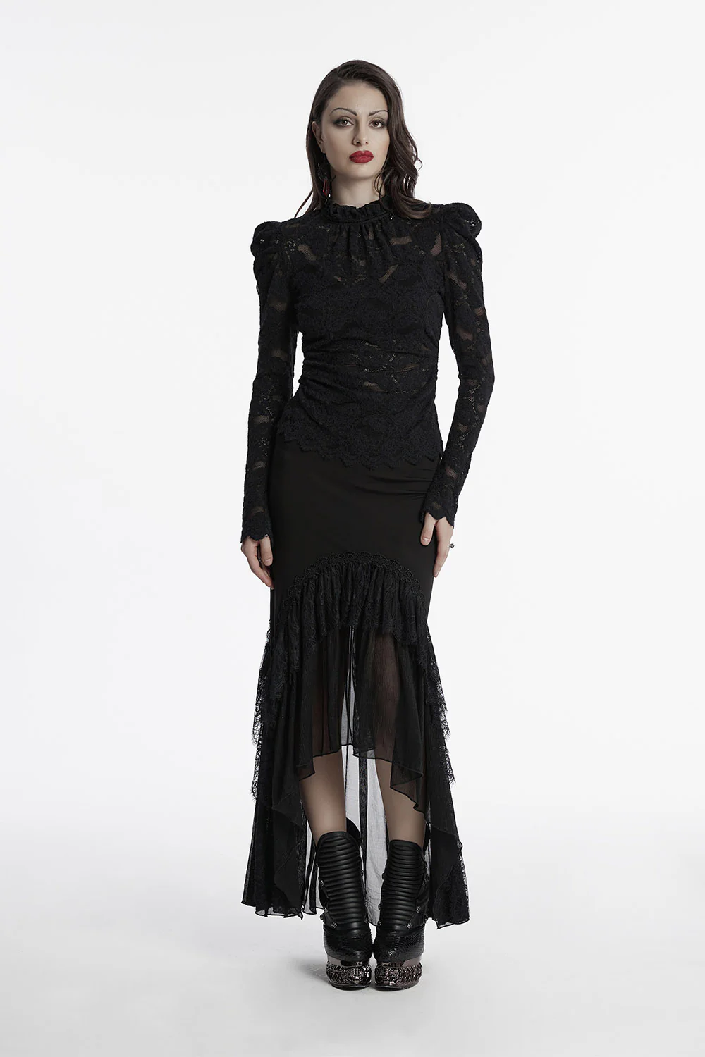 Haunted Manor Lace Puff Sleeve Shirt - Image 5