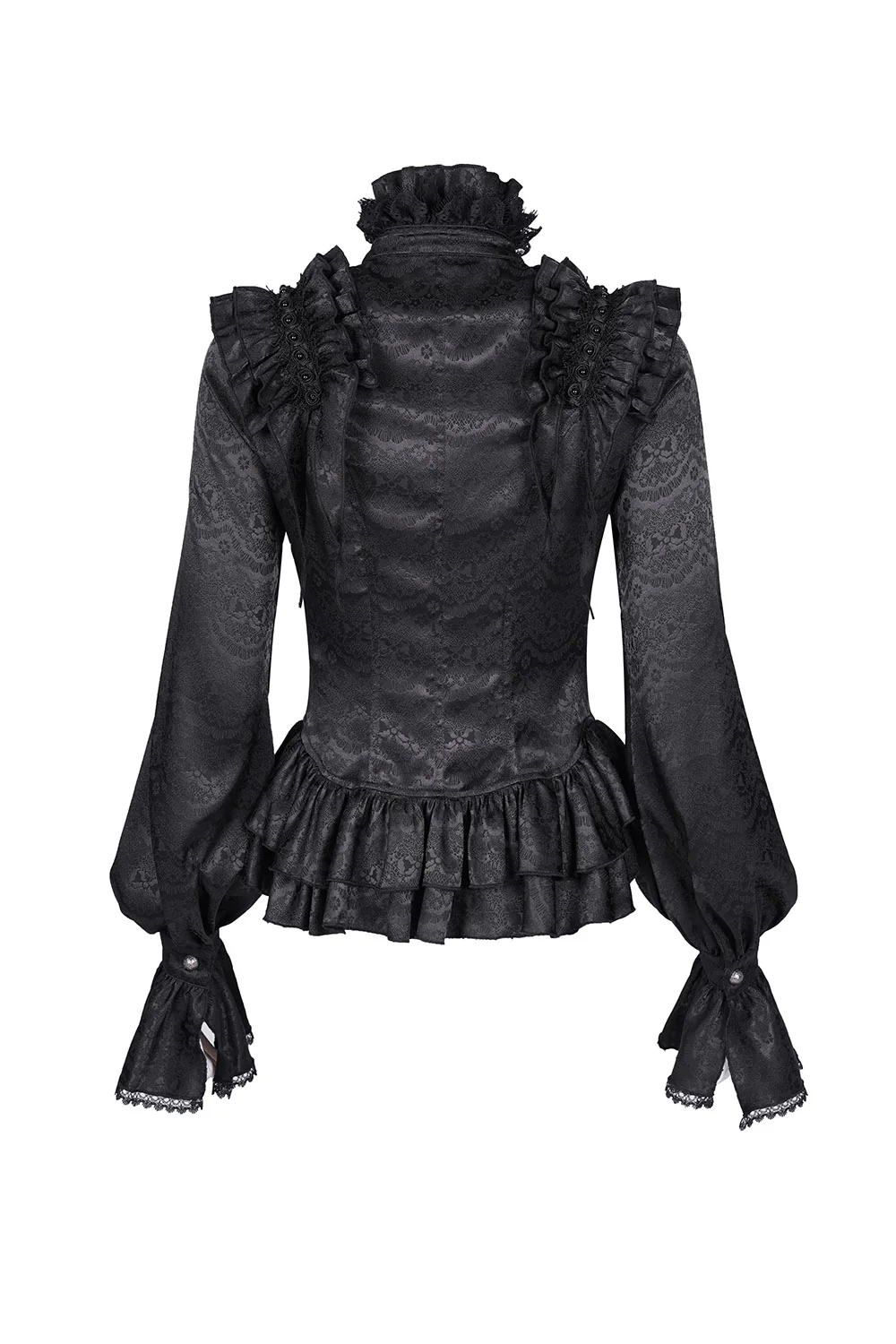 Haunted Manor Ruffled Long Sleeve Blouse - Image 4