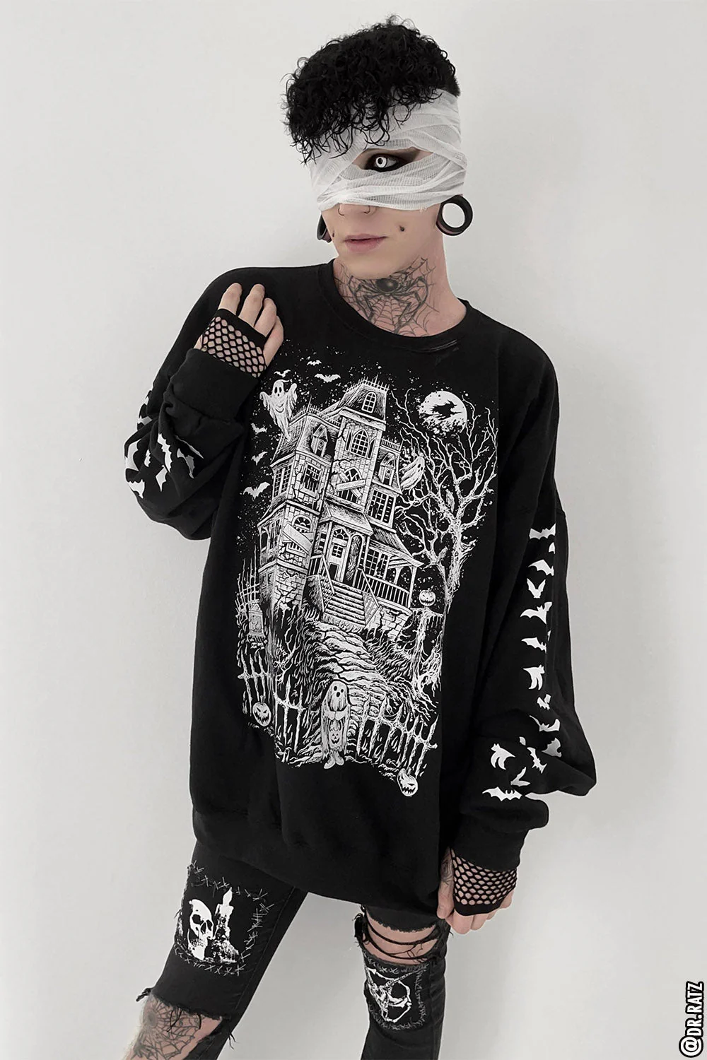 Haunted Mansion Sweatshirt [White] - Image 5