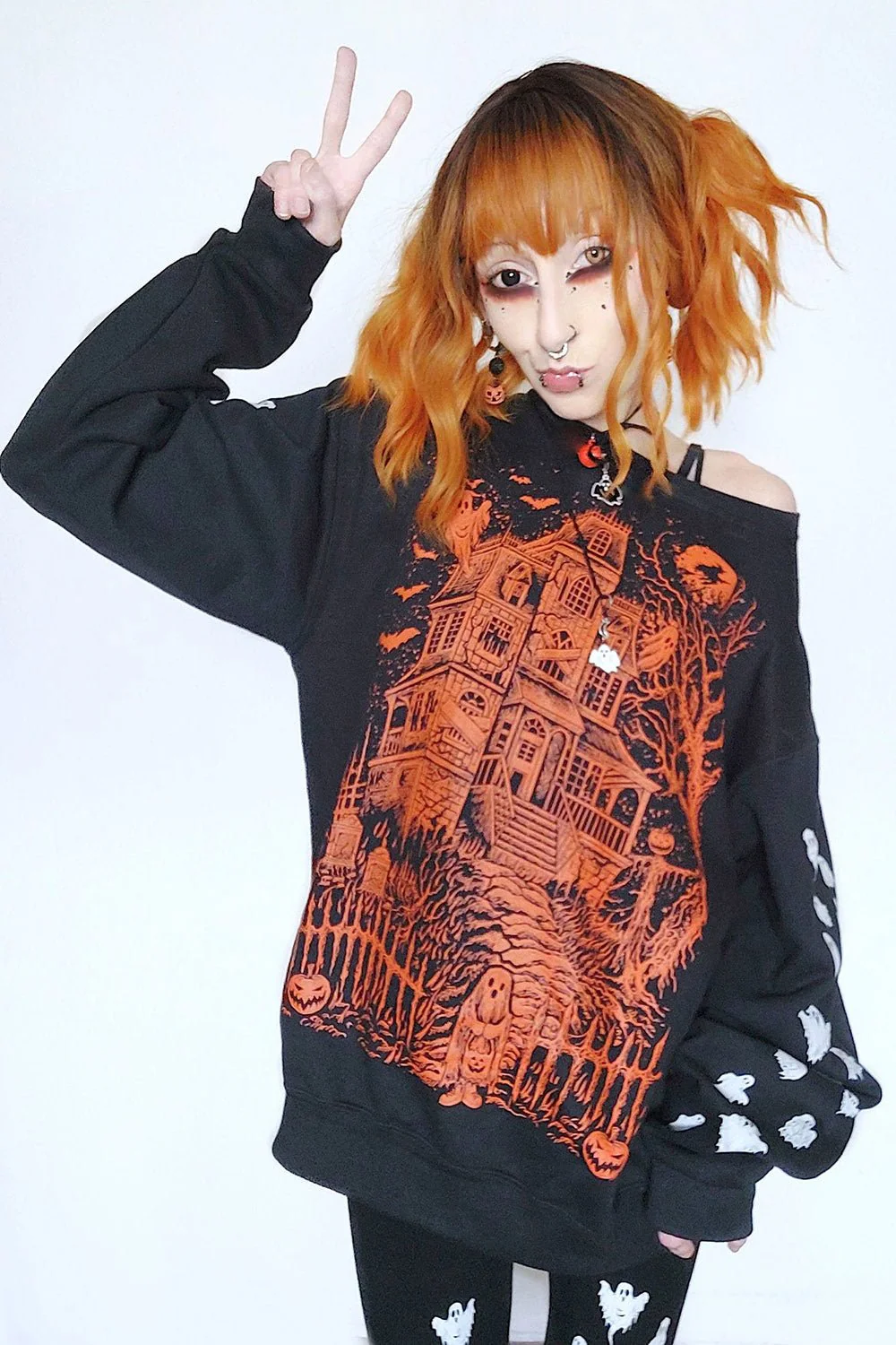 Haunted Mansion Sweatshirt [Pumpkin Orange] - Image 7