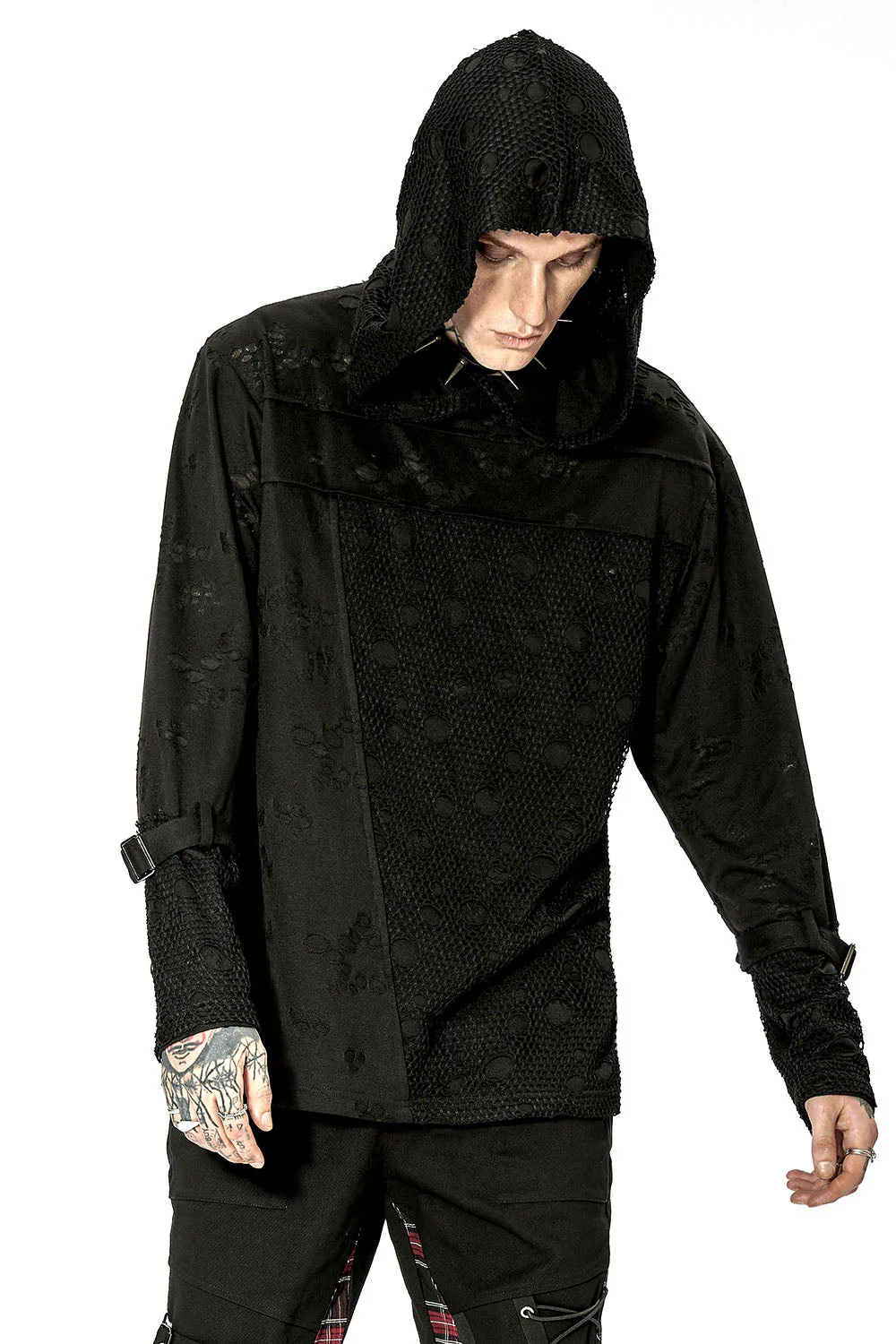 Haunter Distressed Hooded Top - Image 10