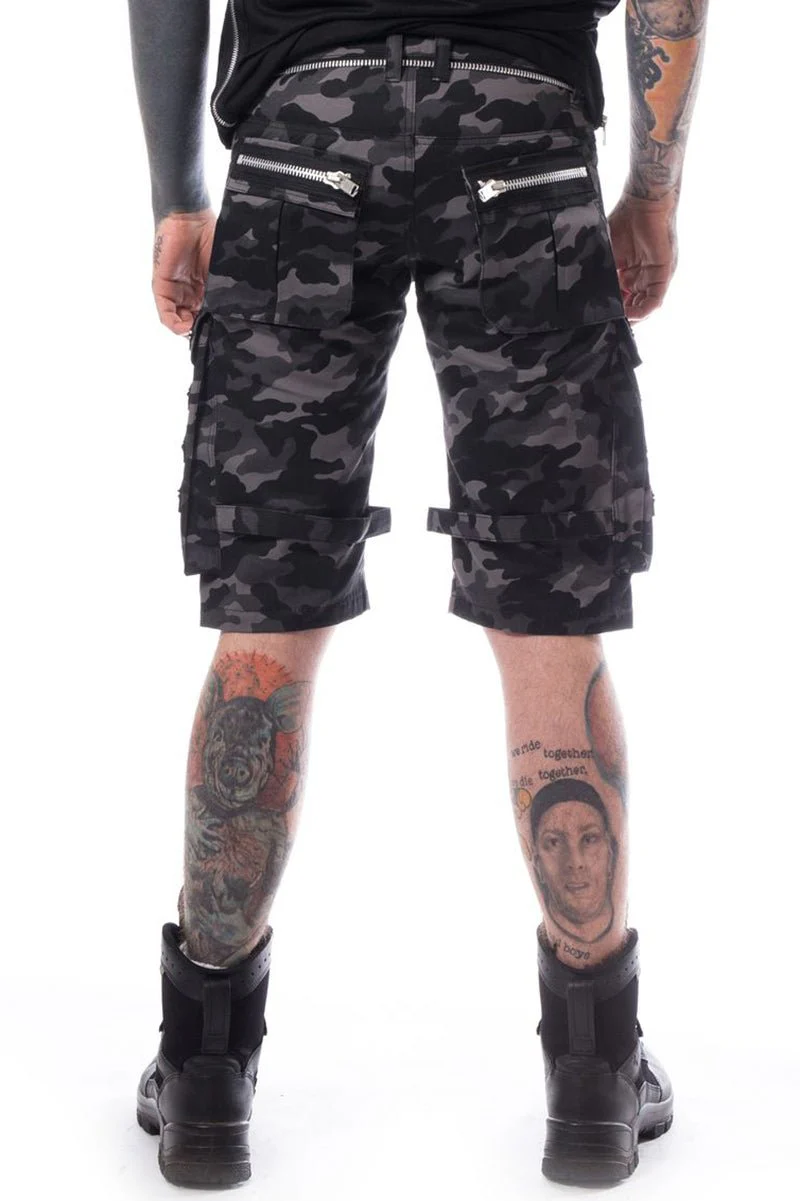 Heartless Arvid Shorts Grey Camo - Image 2