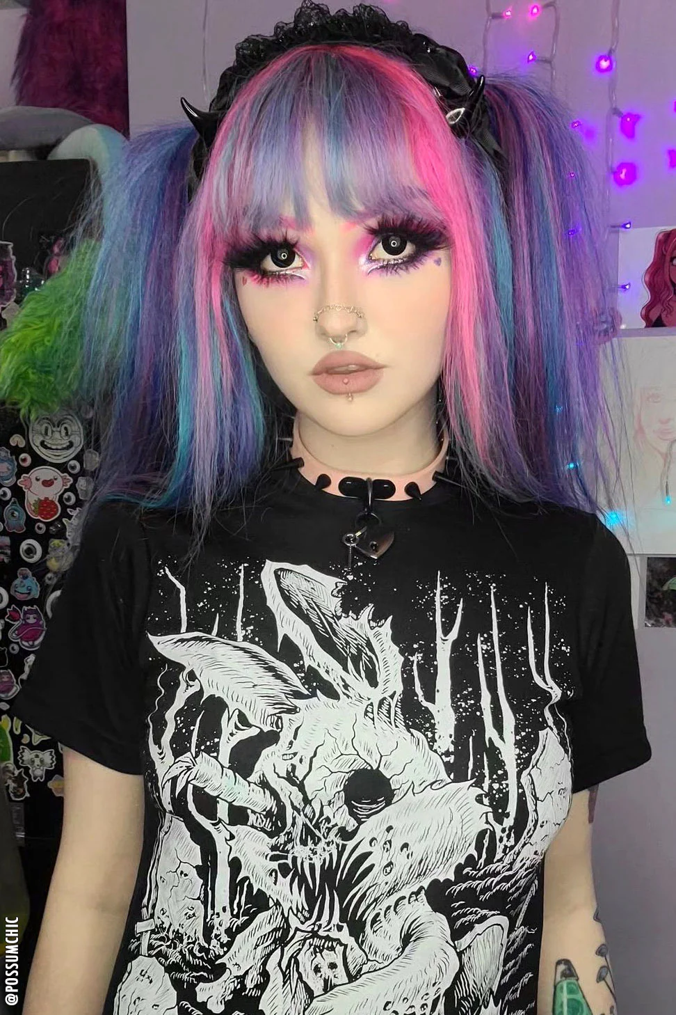 Hell Kitty Choker [HEART PADLOCK] - Image 13