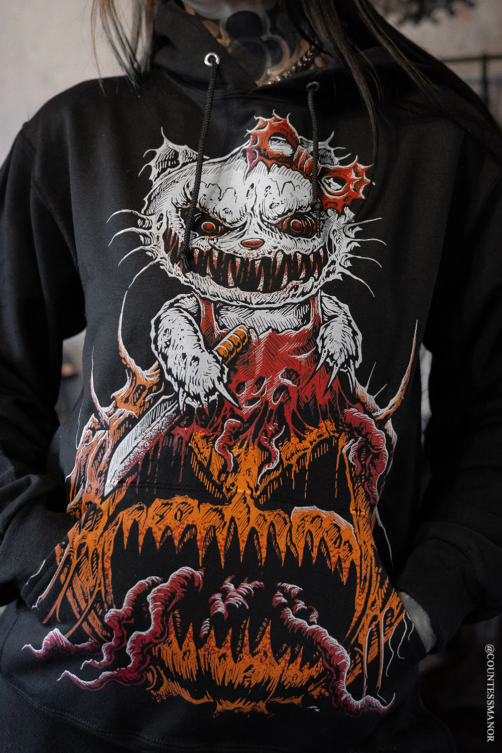 Hell-O-Ween Kitty Hoodie