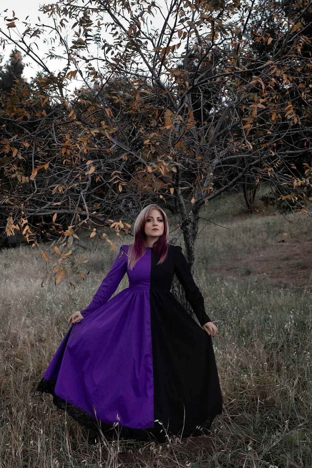 Hexen Dress [PURPLE/BLACK] - Image 8