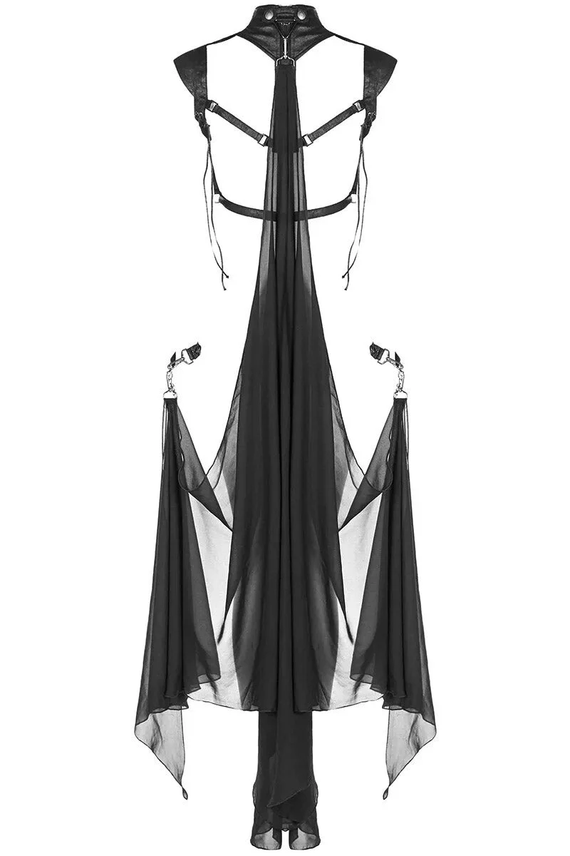 High Priestess Mesh Cloaked Harness - Image 7