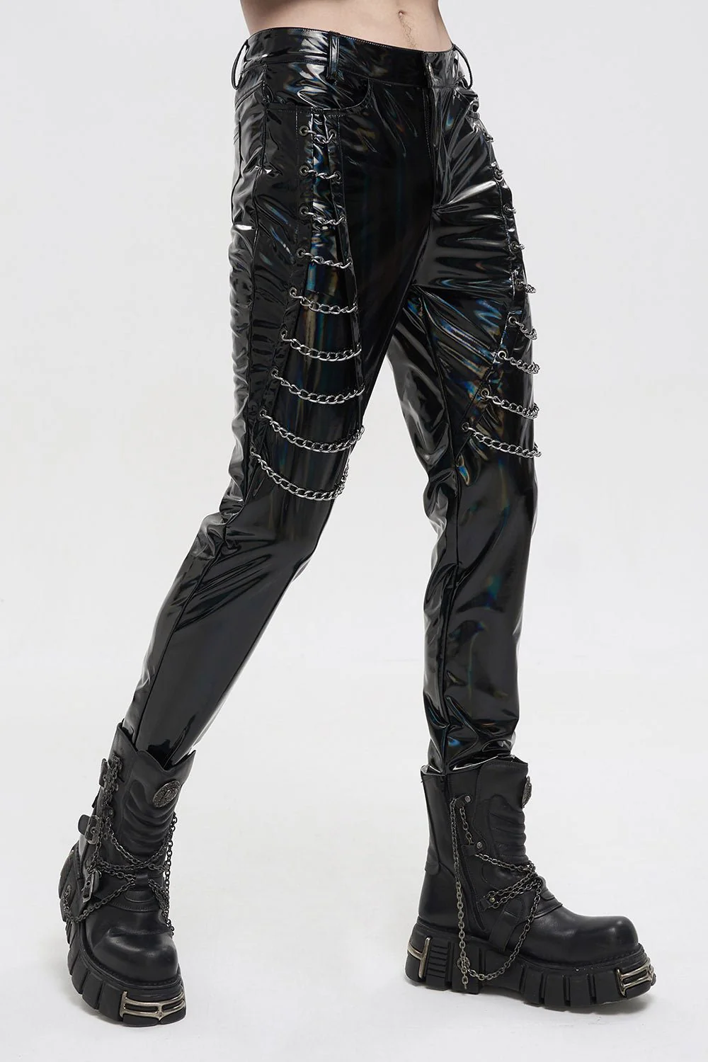 Holographic Hell Leather Pants - Image 2