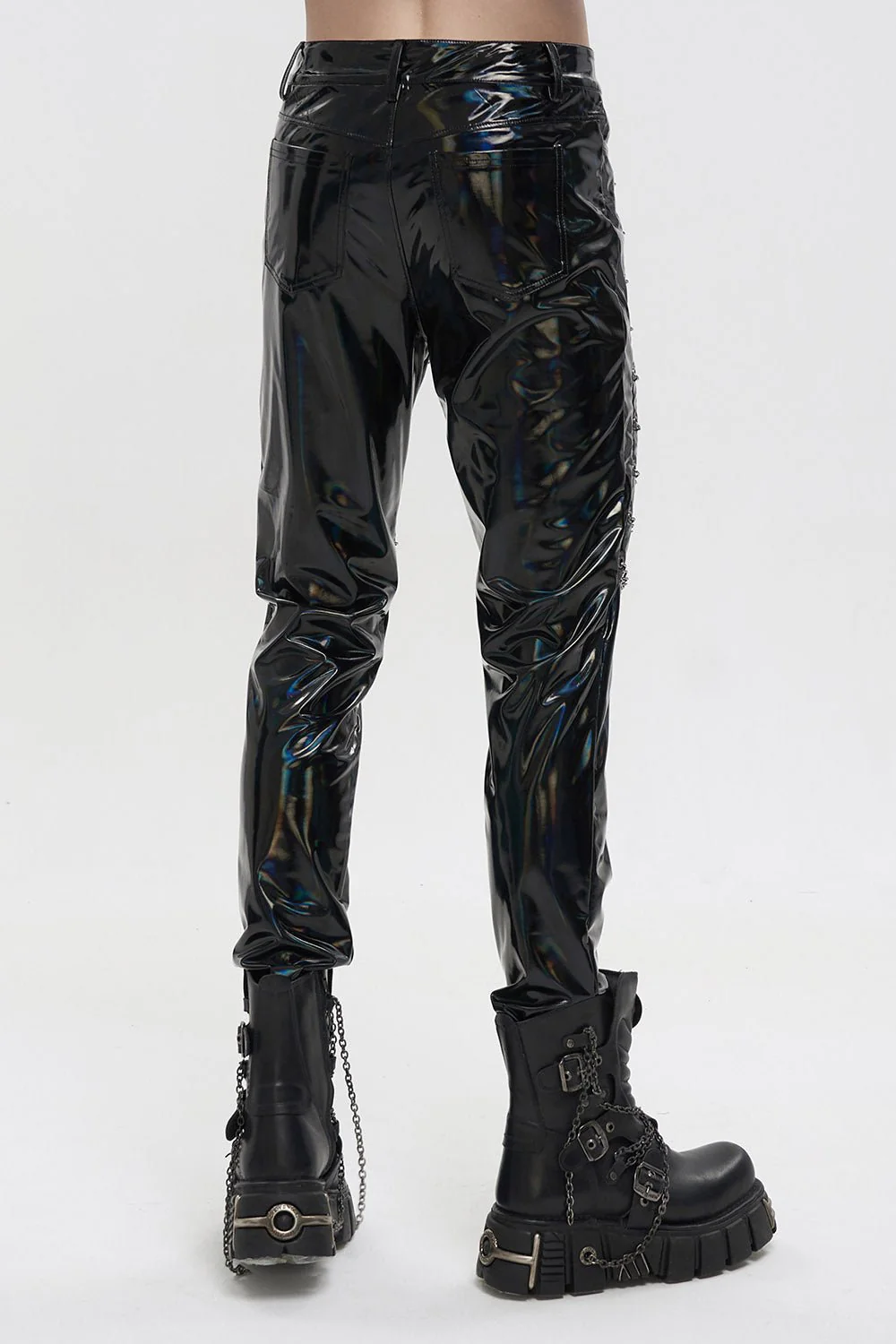 Holographic Hell Leather Pants - Image 4