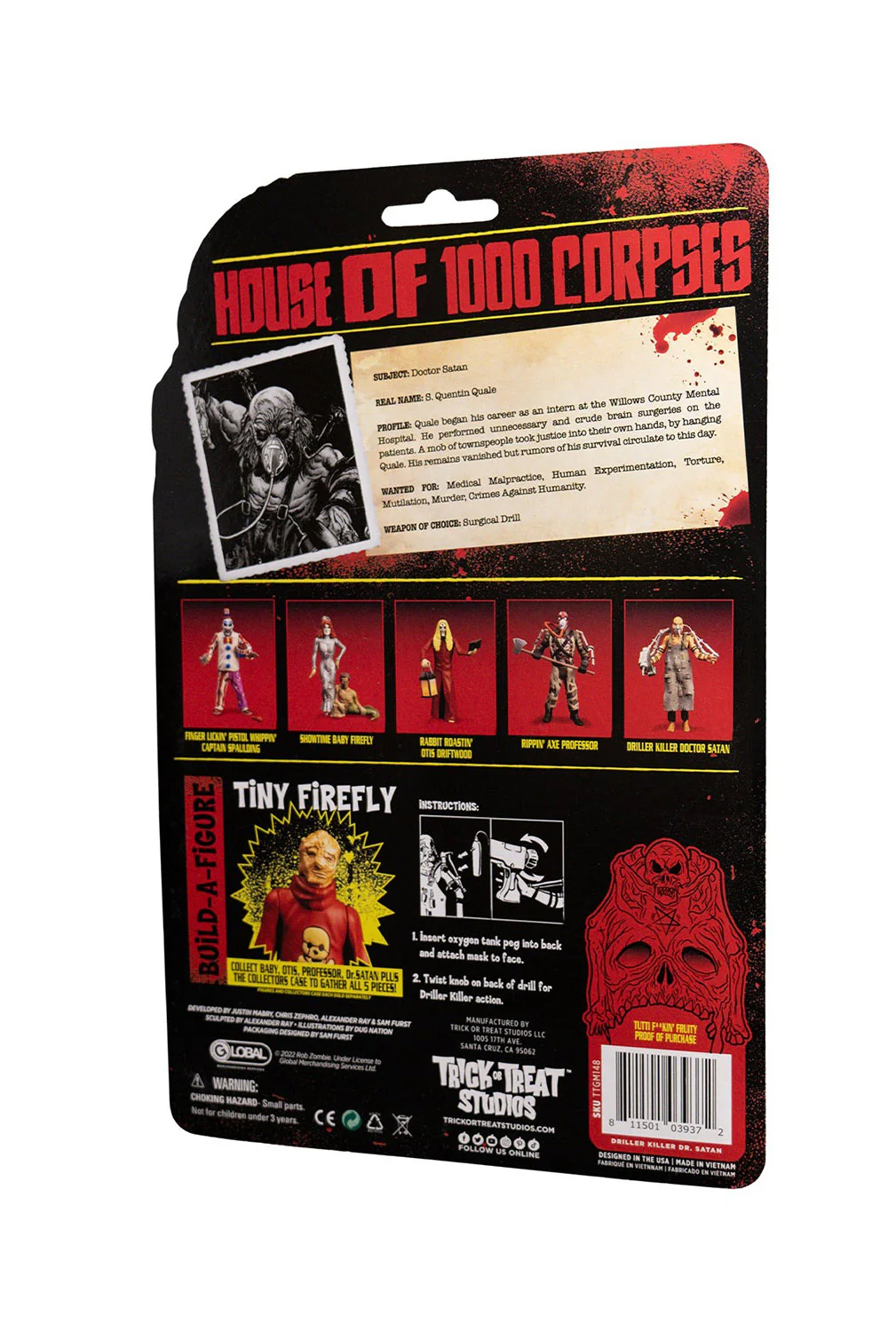 House of 1000 Corpses Dr. Satan 5 inch Figure - Image 8
