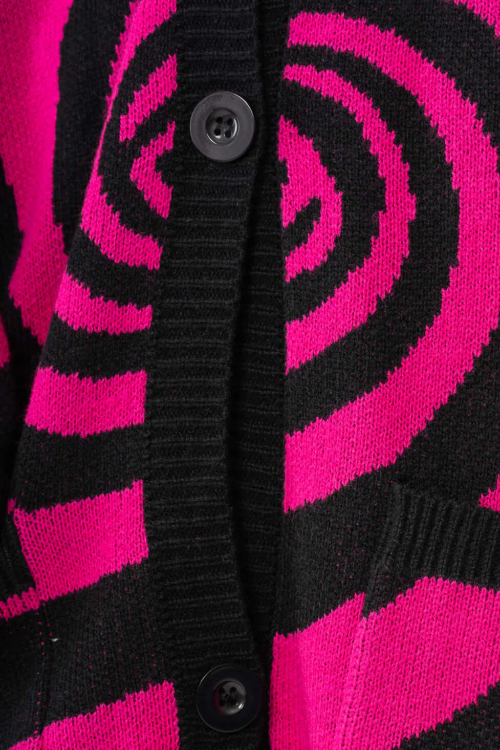 Hypno Cardigan [Black/Dark Pink] - Image 4