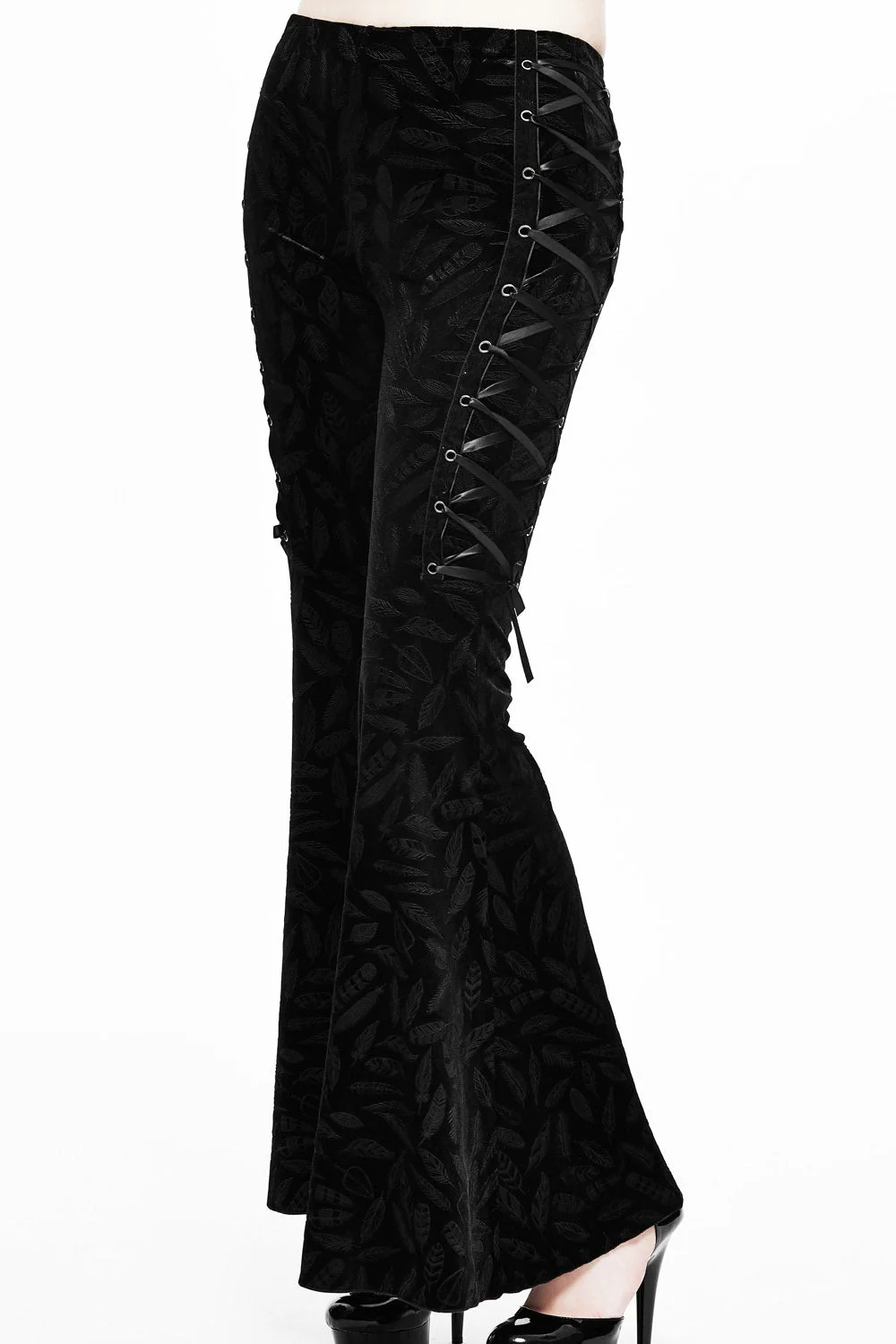 I Had Wings Once Velvet Bell Bottoms - Image 5