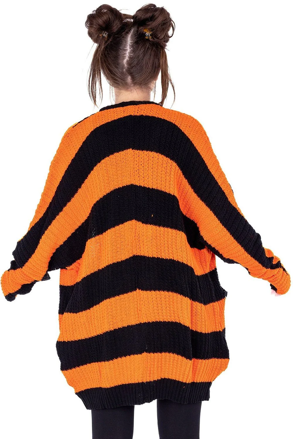 In A Daze Cardigan [BLACK/ORANGE] - Image 4