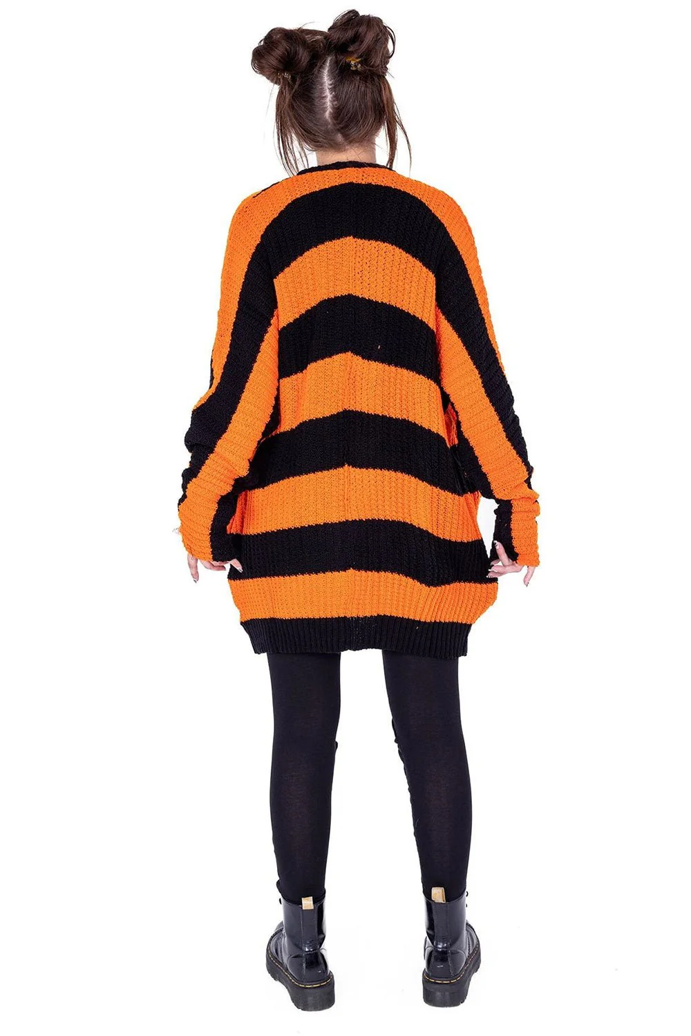 In A Daze Cardigan [BLACK/ORANGE] - Image 6
