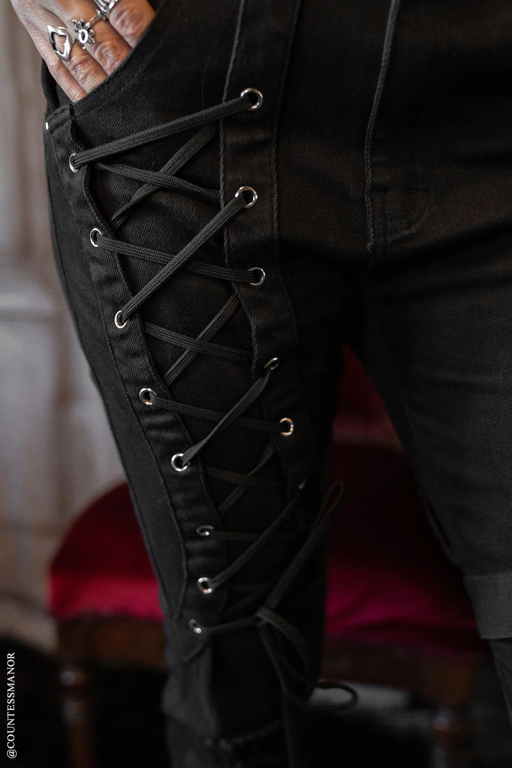 Inquisition Shredded Skinny Jeans [Unisex] - Image 16