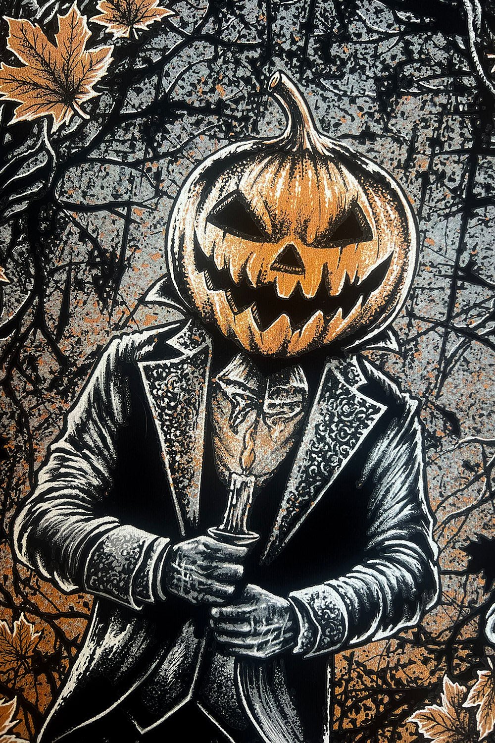 Jack-O-Lantern Gentleman T-shirt - Image 8