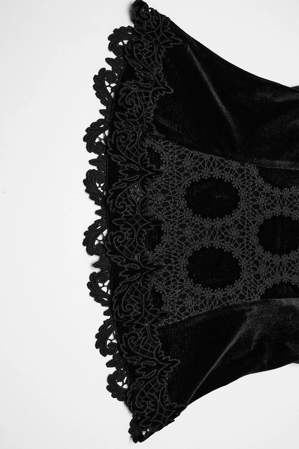 Keylace Embroidered Puff Sleeve Top [Black] - Image 12