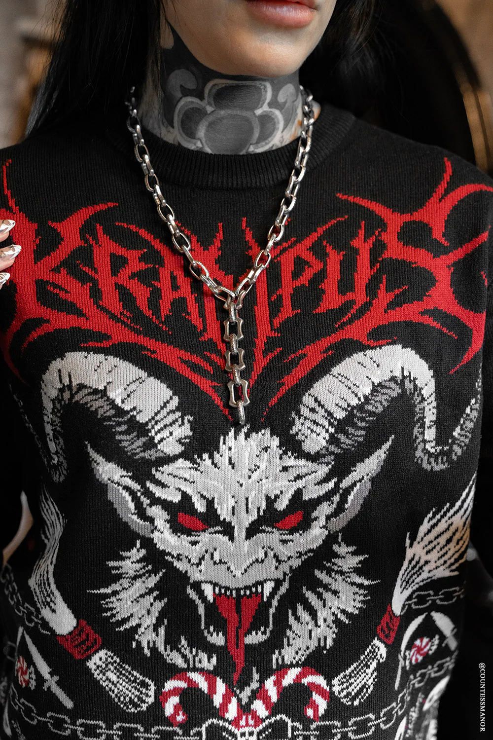Krampusnacht Knit Xmas Sweater - Image 16