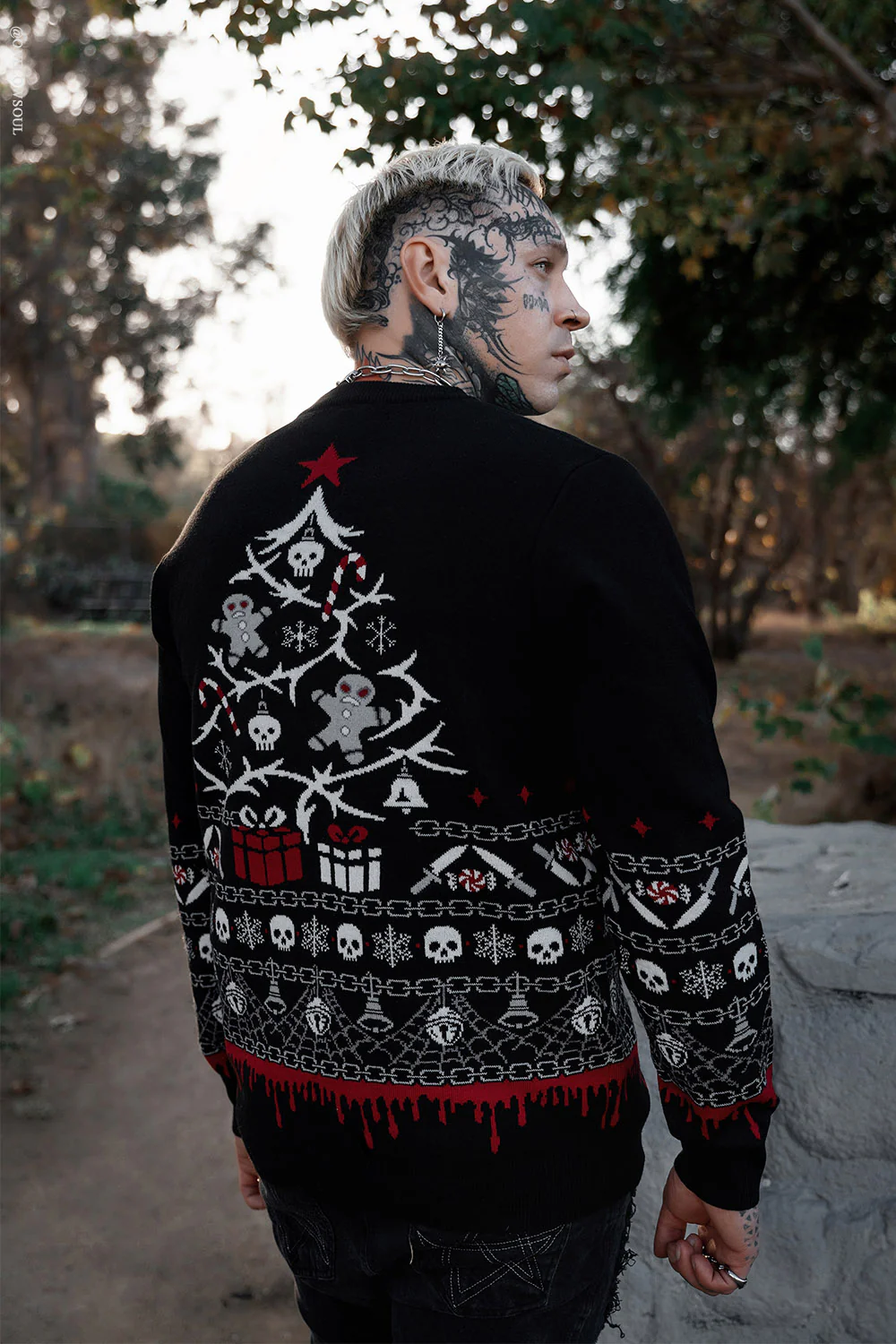Krampusnacht Knit Xmas Sweater - Image 3