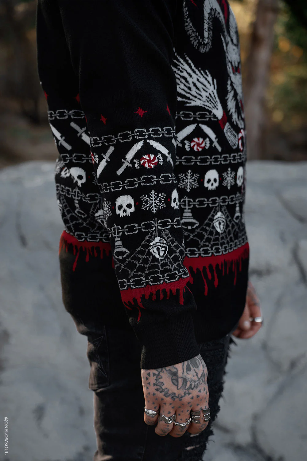 Krampusnacht Knit Xmas Sweater - Image 4