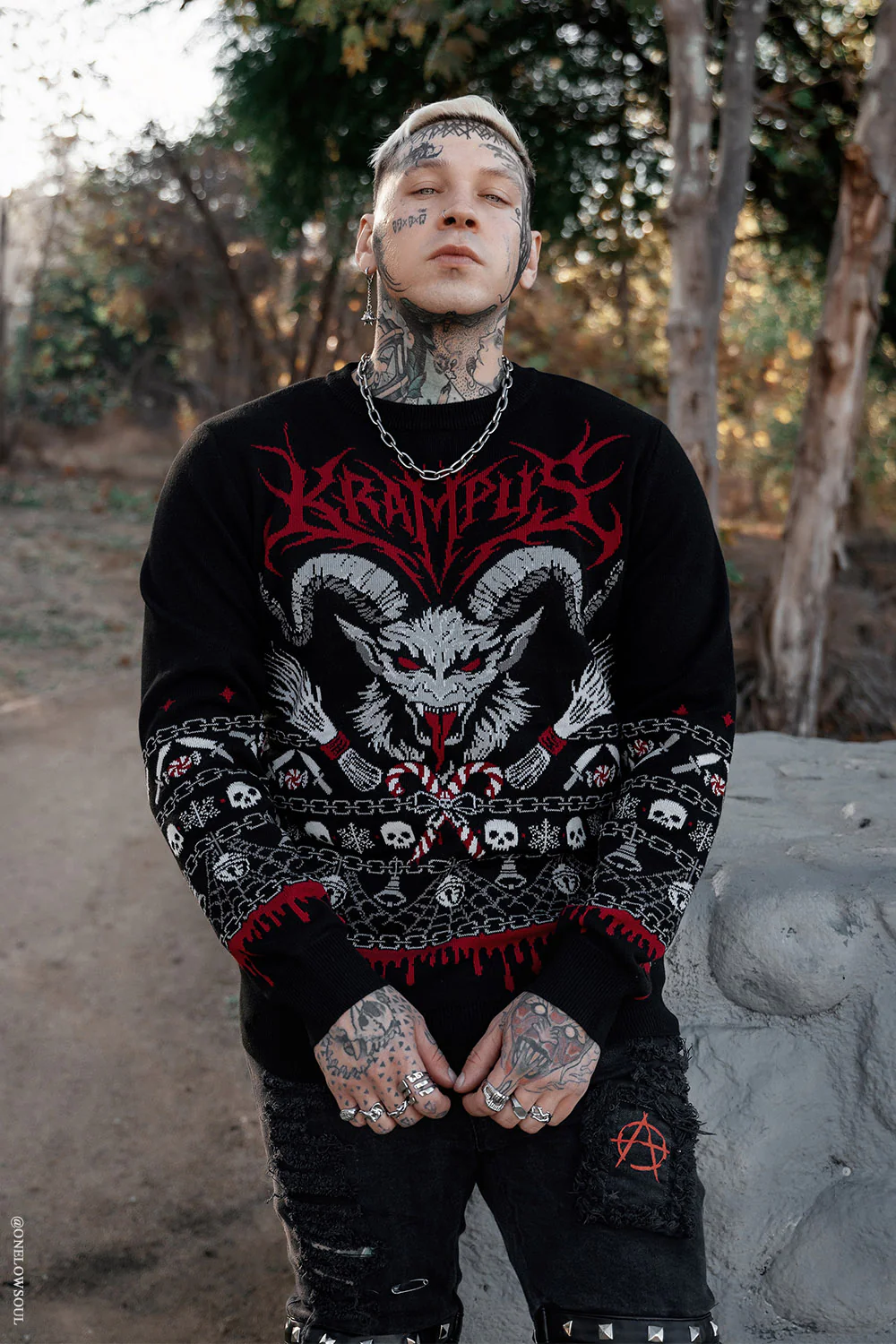 Krampusnacht Knit Xmas Sweater - Image 5