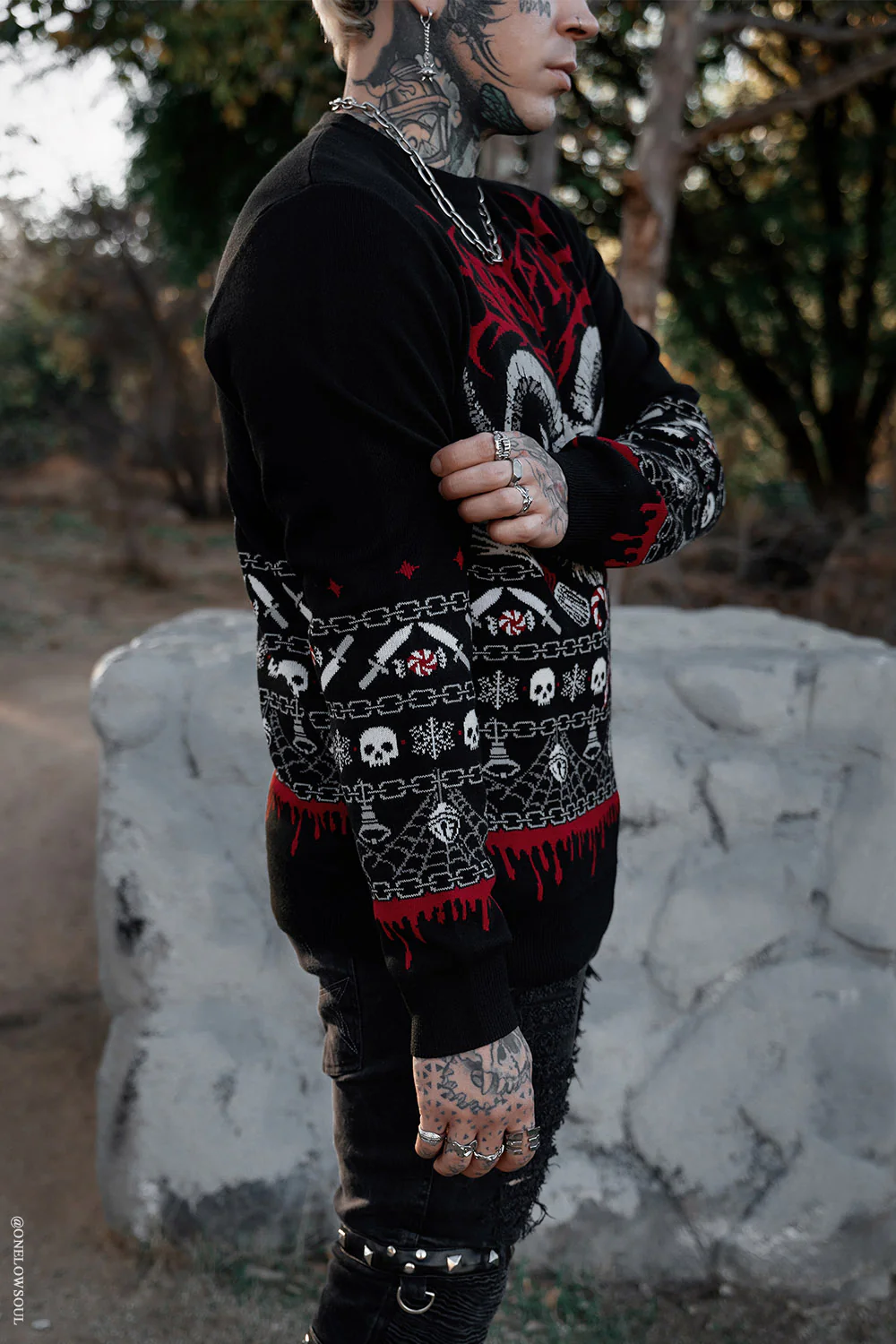 Krampusnacht Knit Xmas Sweater - Image 6