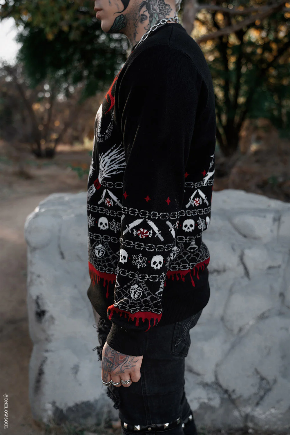 Krampusnacht Knit Xmas Sweater - Image 7